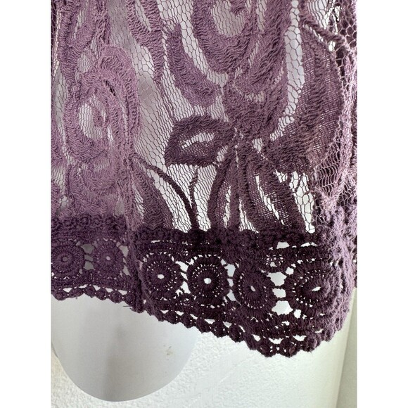 Fire Los Angeles Purple Vintage Boho Crochet Lace - Picture 3 of 9
